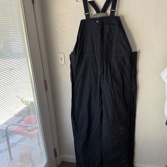 Bulwark FR Flame Resistant Insulated Bib Overalls XL Long Black Workwear - Picture 1 of 12